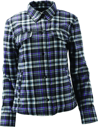River Road Cameo Flannel Moto Shirt Womens - Large - 094529