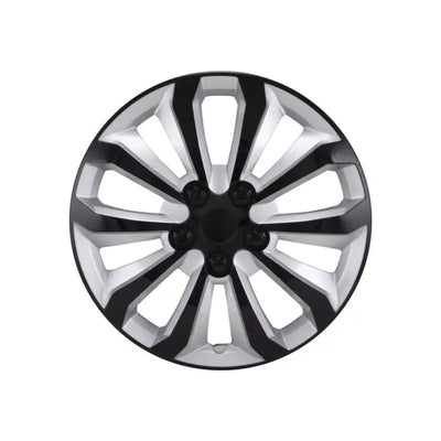 54915BLK Coast2Coast wheel cover set of 4 for 18-20 Kia Rio, featuring a sleek black and silver design, enhancing your car's style and protection, RV, Automotive, Powersports, off-road, marine, exterior, truck accessories, interior, truck bed, rv parts, Maintenance, Wheel and Tire Accessories, Shield Your RV, Car, and Tires with Durable Covers for All Seasons, AVADA - Best Sellers, Must Haves