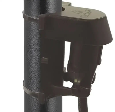 Close-up of a black 5555 NGK Import Plug installed on a vehicle component.