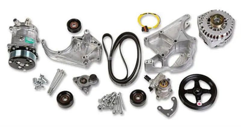 Automotive accessory drive kit with 560418BK SPEEDFX -4AN tube nut for high performance