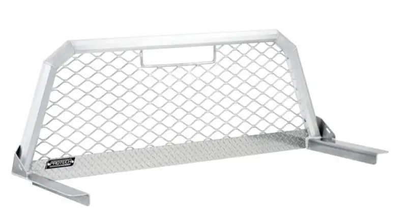 Protech Cabrack silv1500 mesh aluminum truck bed rail cover with diamond plate texture and silver powder coat for optimal airflow
