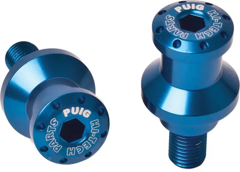 PUIG 5922A Swingarm Spools Hi Tech 6mm Blue 2/Pk