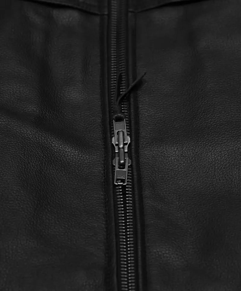 #6049 489-1014~3 Gunner Jacket Black Md 
