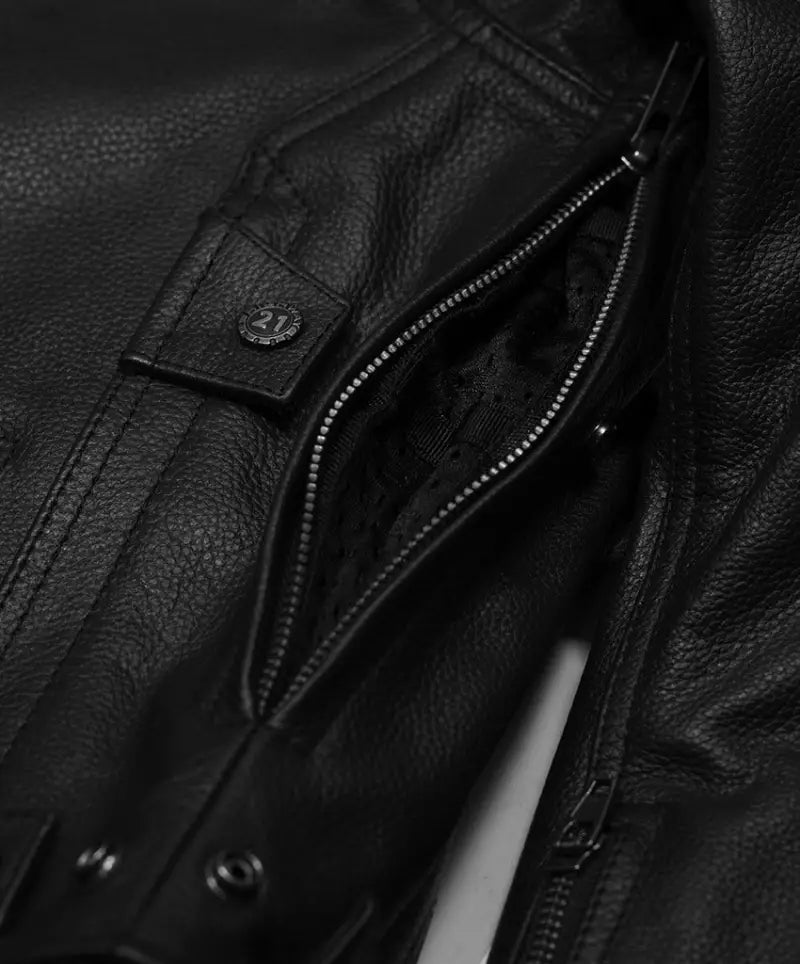 #6049 489-1014~7 Gunner Jacket Black 3x 