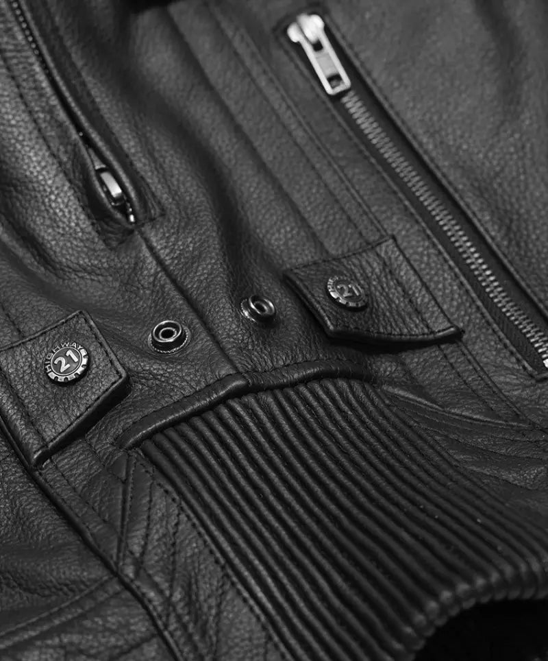 #6049 489-1015~2 Gunner Jacket Gunmetal Sm 
