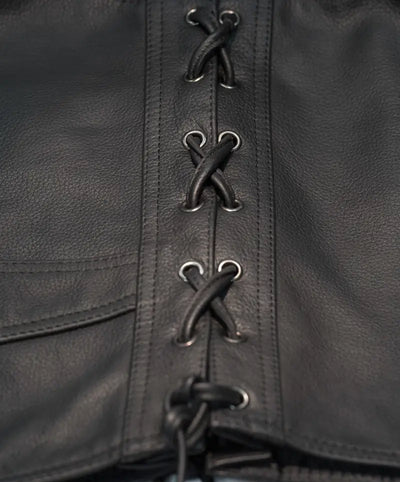 #6049 489-1070~2 Six Shooter Vest Black Sm 