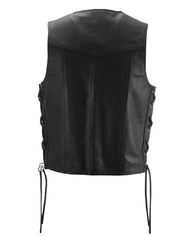 #6049 489-1070~3 Six Shooter Vest Black Md 