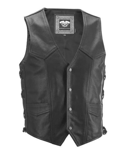 #6049 489-1070~4 Six Shooter Vest Black Lg 