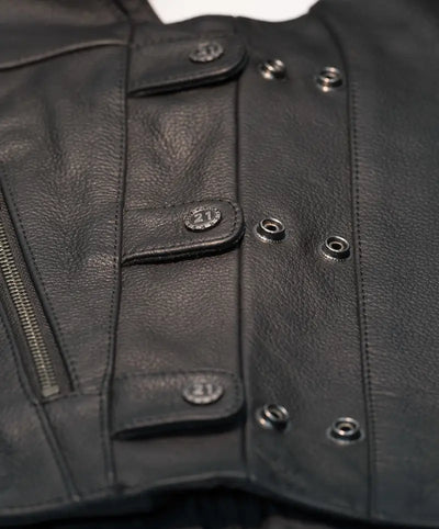 #6049 489-1072~6 12 Gauge Vest Black 2x 