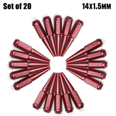 Red Twenty Dorman Whl Bolt Lug Nuts for vehicle wheel fitting 610-018.1