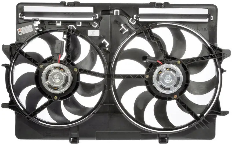 Dual electric radiator fan assembly for Dorman Dual Fan Assembly in top cooling performance