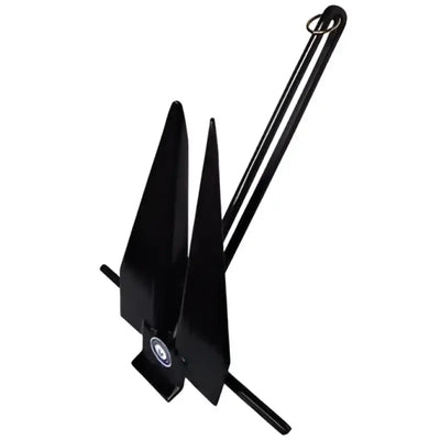 669-11-B Greenfield Fluke Slip Ring 11Lb Black - Boat Anchor