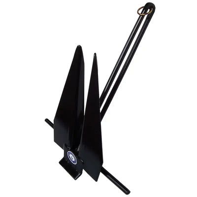 669-6-B Greenfield Fluke Slip Ring 6Lb Black - Boat Anchor