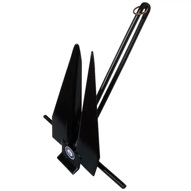 669-6-B Greenfield Fluke Slip Ring 6Lb Black - Boat Anchor