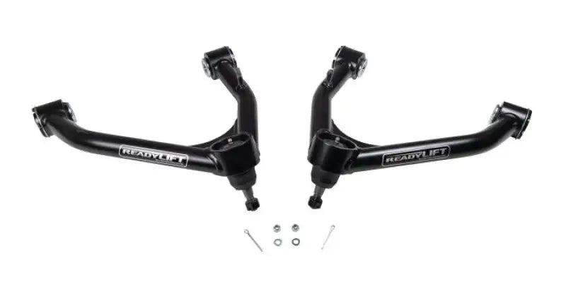 67-32850 Readylift SST Upper Control Arm for 4'' Kit, ensuring enhanced durability and precision engineering for improved suspension. Perfect for RV, Automotive, Powersports, off-road, marine, exterior, truck accessories, interior, and truck bed applications. Upgrade your 4'' kit with trusted Readylift quality, AVADA - Best Sellers, Must Haves.