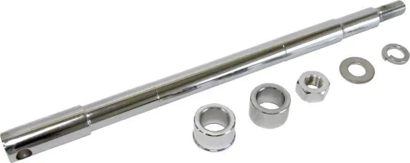 68-198A Chrome Rear Axle W/Hardware 4 Spd Fl & Fx W/Belt Drv 80 86