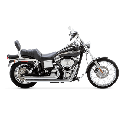 Vance & Hines HD Softail 86-17 Bigshots Staggered Chrome PCX Full System Exhaust - 17339