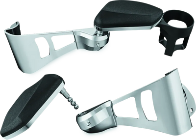 Kuryakyn Passenger Armrests Chrome for 14-23 Touring Models, ideal for RV, automotive, powersports, off-road, marine, exterior, truck accessories, interior, truck bed, RV parts, AVADA - Best Sellers, Seats, Armrests