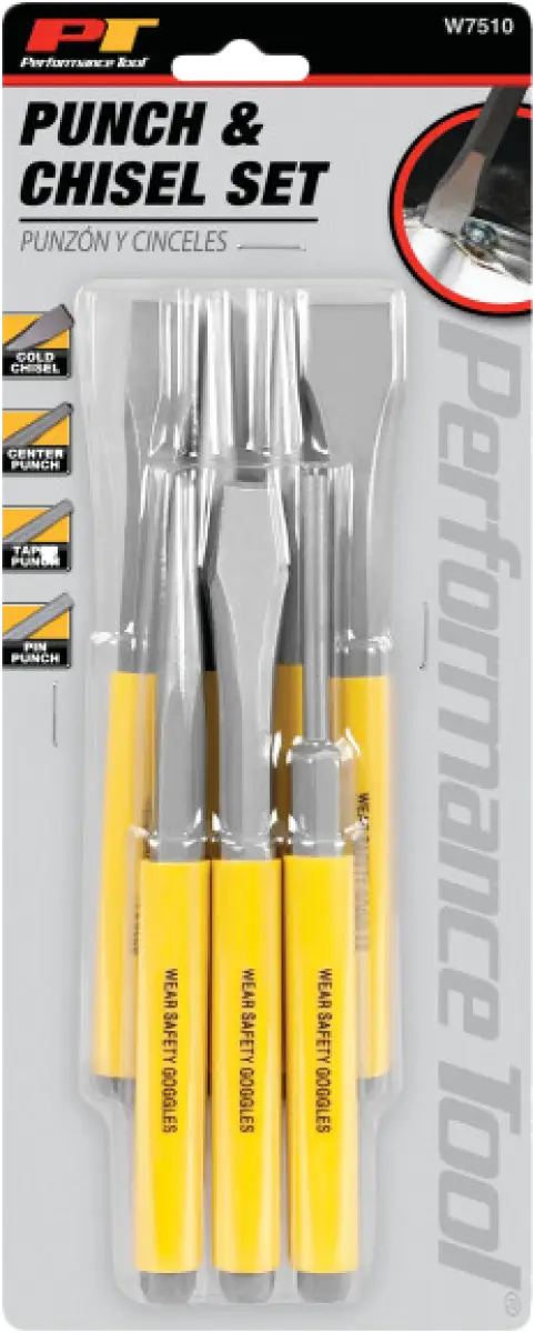 7 Pc Punch / Chisel Set - PERFORMANCE TOOL
