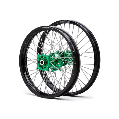 70-1093RB Dubya Front Wheel 1.40 X 17 Red Haan Hub Black Rim - Wheels