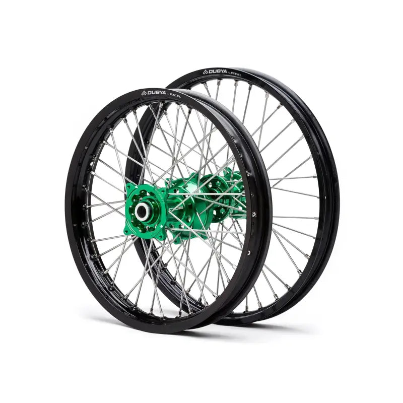 70-1093RB Dubya Front Wheel 1.40 X 17 Red Haan Hub Black Rim - Wheels