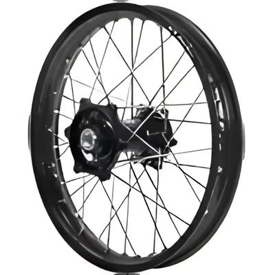 70-1121BB Dubya Front Wheel 1.40 X 19 Black Haan Hub Rim - Wheels