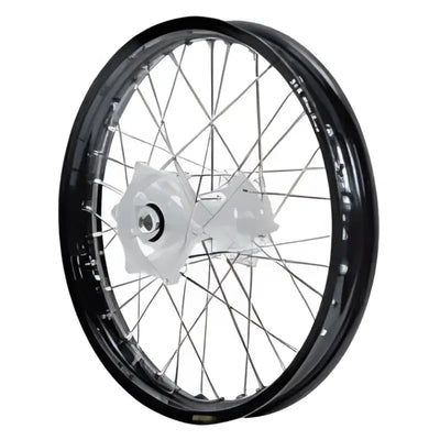 70-3000GS Dubya Front Wheel 1.60 X 21 Gold Haan Hub Silver Rim - Wheels