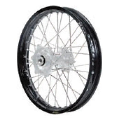 70-3000RD Dubya Front Wheel 1.60 X 21 Red Haan Hub Black Rim - Wheels