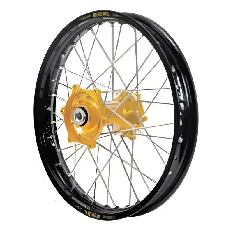 70-3063GS Dubya Rear Wheel 2.15 X 19 Gold Haan Hub Silver Rim - Wheels