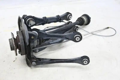 Black car suspension with Raybestos Wheel Hub Assembly LH for smooth wheel hub setup