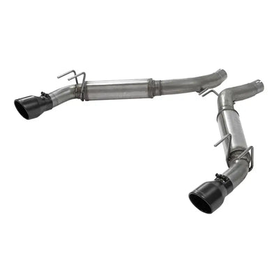 Stainless steel Chevy Camaro exhaust pipes with black tips for Flowmaster FFX AB DOR