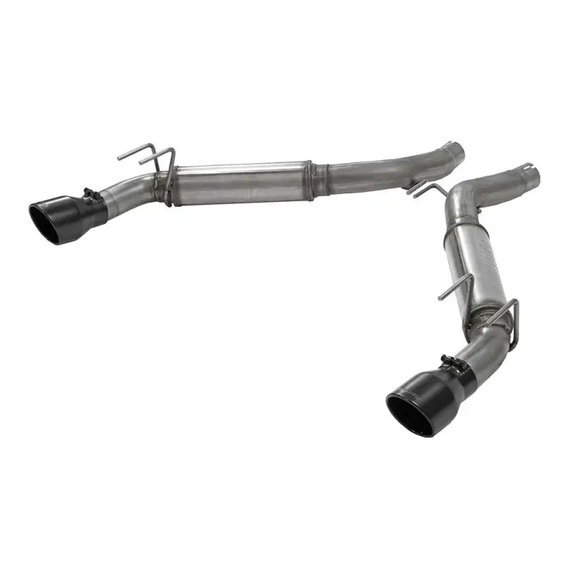 Stainless steel Chevy Camaro exhaust pipes with black tips for Flowmaster FFX AB DOR