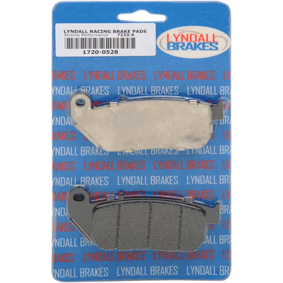 New 7233-X Lyndall Brakes brake pads in packaging for Lyndall Brakes Extreme series