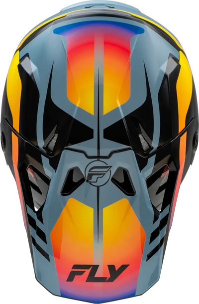 73-0038YL Yth Formula Cp Krypton Helmet Grey/Black/Electric Fade Yl - RV and Auto Parts