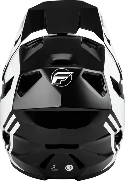 Black and white full-face motocross helmet for youth Rayce helmets 73-3609YS