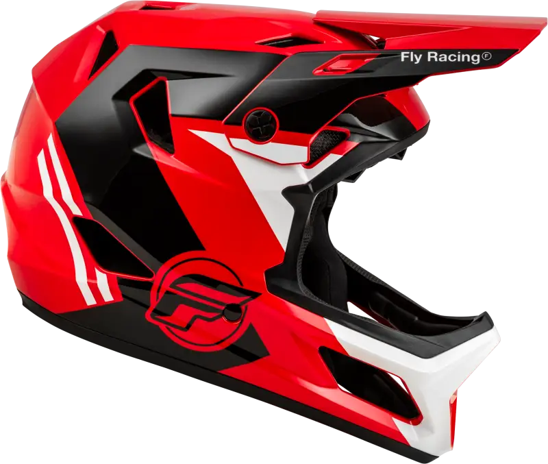 73-3611XS Fly Racing Rayce Helmet in Red, Black, and White for motocross