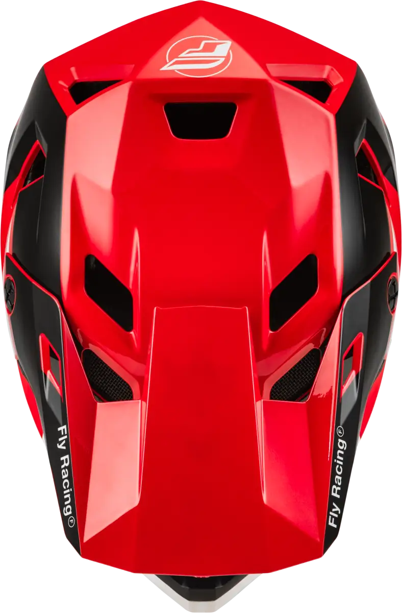 Red and black Youth Rayce Helmet 73-3611YL with ventilation for mountain biking
