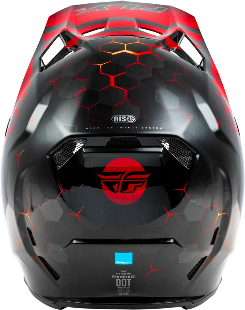73-4331M Formula Cc Tektonic Helmet Black/Red/Orange Md - RV and Auto Parts