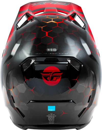 73-4331YL Youth Formula Cc Tektonic Helmet Black/Red/Orange Yl - RV and Auto Parts
