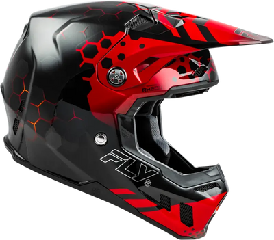 73-4331YL Youth Formula Cc Tektonic Helmet Black/Red/Orange Yl - RV and Auto Parts