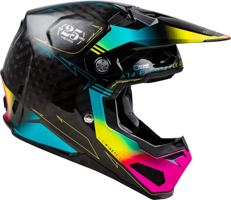73-4445M Formula S Carbon Legacy Helmet Black/Electric Blu/Fuschia Md - RV and Auto Parts