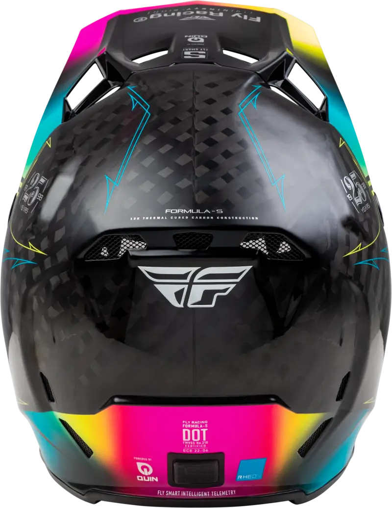 73-4445M Formula S Carbon Legacy Helmet Black/Electric Blu/Fuschia Md - RV and Auto Parts