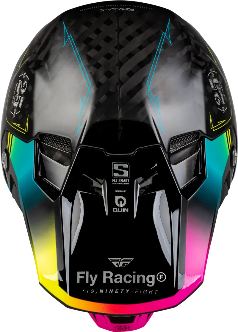 73-4445M Formula S Carbon Legacy Helmet Black/Electric Blu/Fuschia Md - RV and Auto Parts