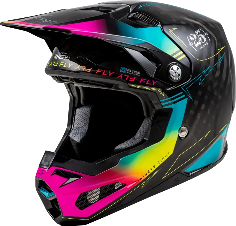 73-4445M Formula S Carbon Legacy Helmet Black/Electric Blu/Fuschia Md - RV and Auto Parts