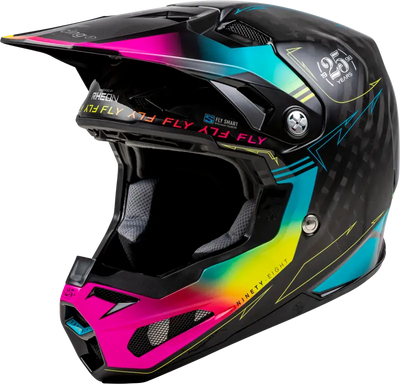 73-4445YL Youth Formula S Carbon Legacy Helmet Blk/Elec Blu/Fuschia Yl - RV and Auto Parts