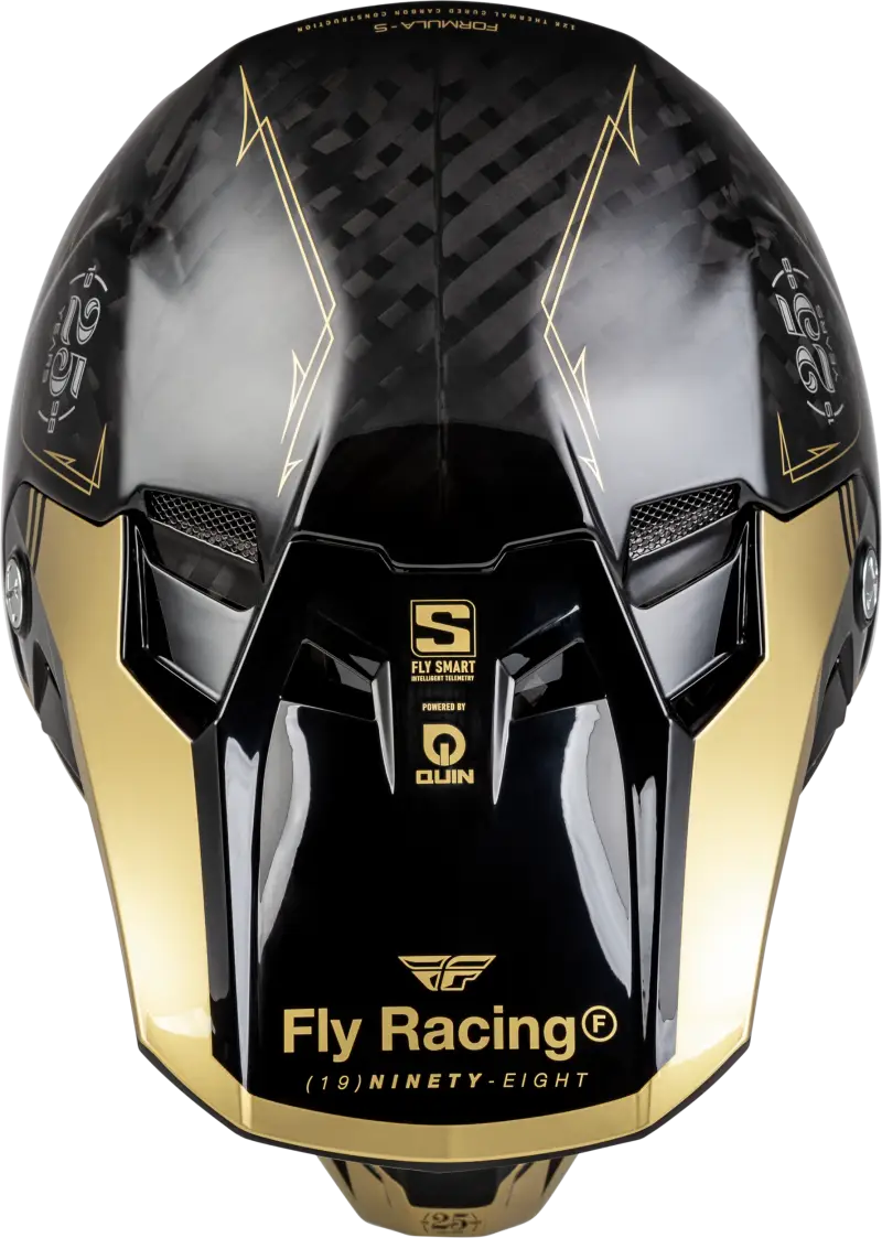73-4446XS Formula S Carbon Legacy Helmet Black/Gold Xs - RV and Auto Parts