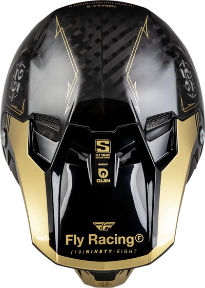 73-4446YL Youth Formula S Carbon Legacy Helmet Black/Gold Yl - RV and Auto Parts