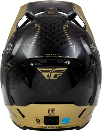 73-4446YL Youth Formula S Carbon Legacy Helmet Black/Gold Yl - RV and Auto Parts