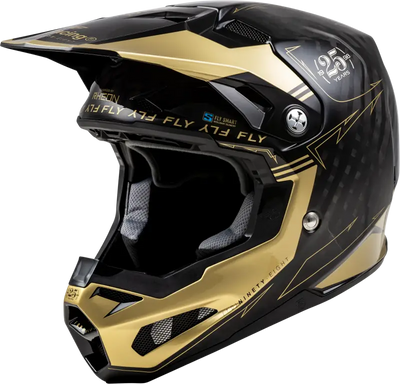 73-4446YL Youth Formula S Carbon Legacy Helmet Black/Gold Yl - RV and Auto Parts