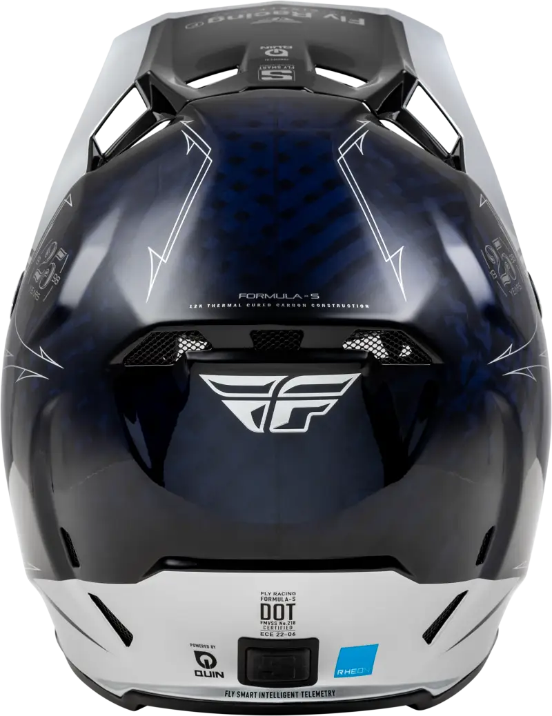 73-44482X Formula S Carbon Legacy Helmet Blue Carbon/Silver 2x - RV and Auto Parts